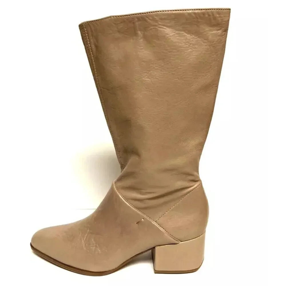 Franco Sarto Womens Jaxine Boot Beige Size 7.5 M